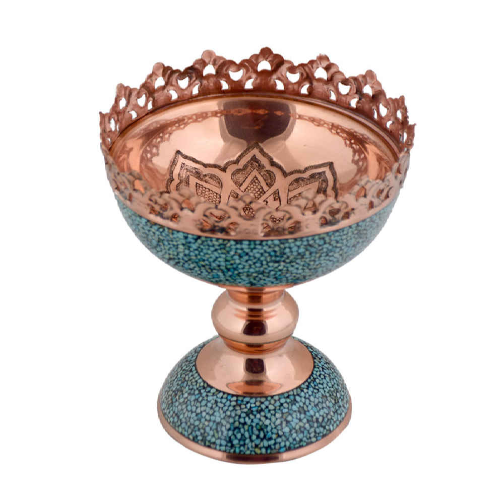 Price and Buy Decorative Bowl Persian Artisan-Crafted Turquoise Inlay Ayeh