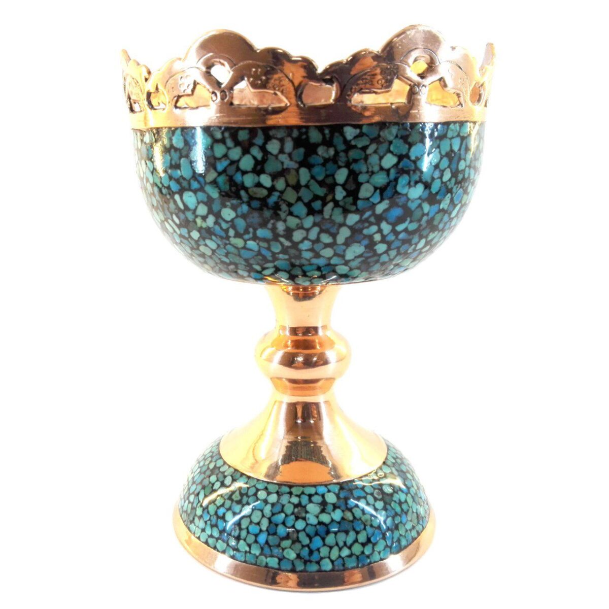 Price and Buy Decorative Bowl Persian Artisan-Crafted Turquoise Inlay Hananeh