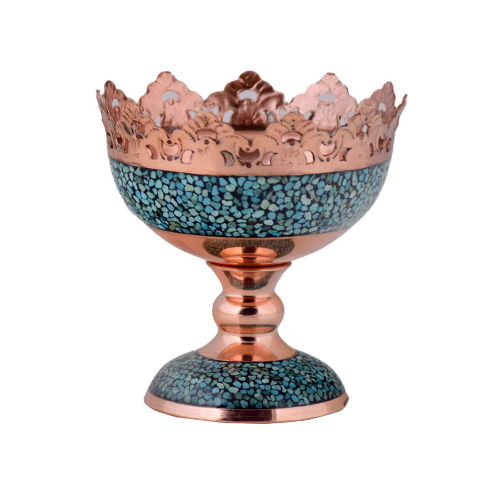 Price and Buy Decorative Bowl Persian Artisan-Crafted Turquoise Inlay Ronika