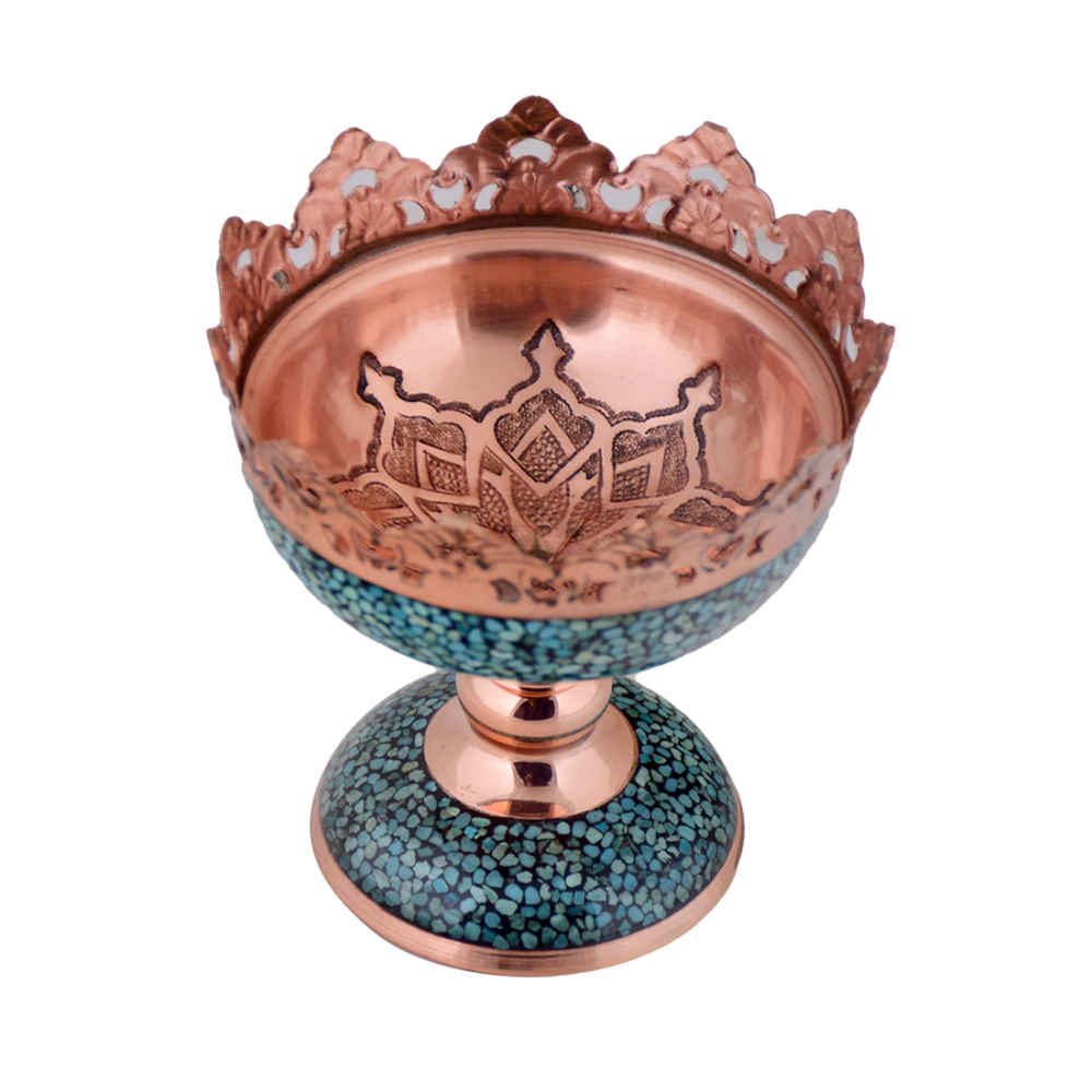 Price and Buy Decorative Bowl Persian Artisan-Crafted Turquoise Inlay Ronika - Image 3