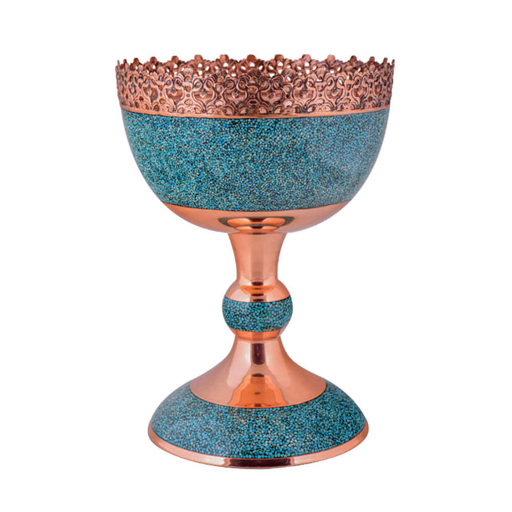 Price and Buy Decorative Bowl Persian Artisan-Crafted Turquoise Inlay Super