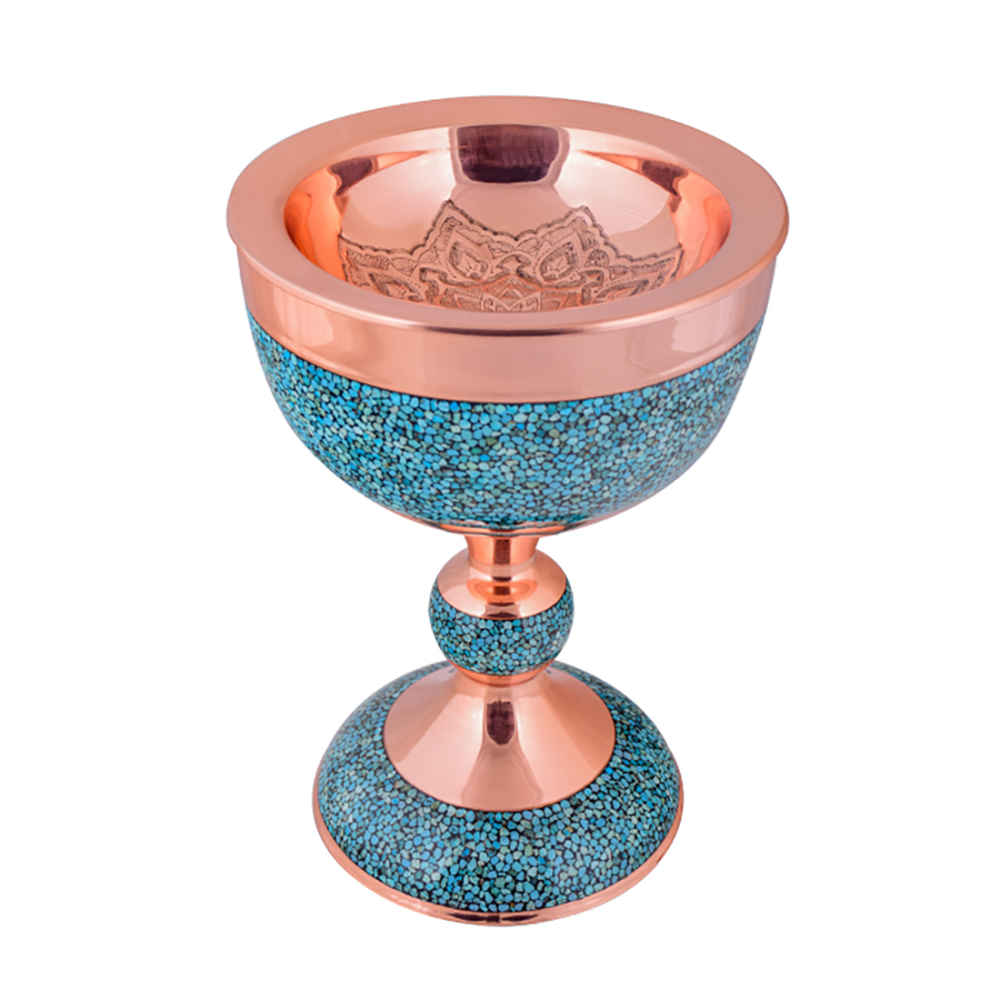 Price and Buy Decorative Bowl Persian Artisan-Crafted Turquoise Inlay Tara - Image 3