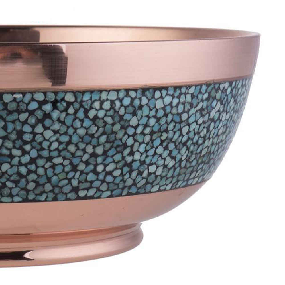 Price and Buy Decorative Bowl & Plate Persian Artisan-Crafted Turquoise Inlay - Image 4