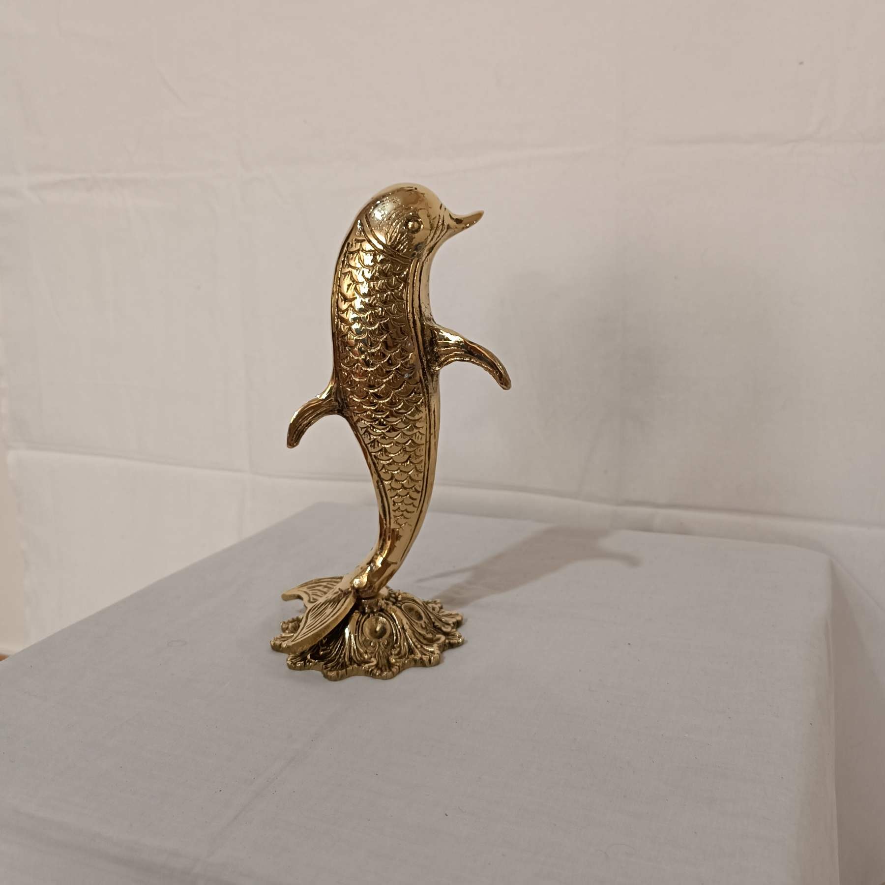 Price and Buy Decorative Brass Dolphin Figurine – Marine Life Sculpture - Image 3