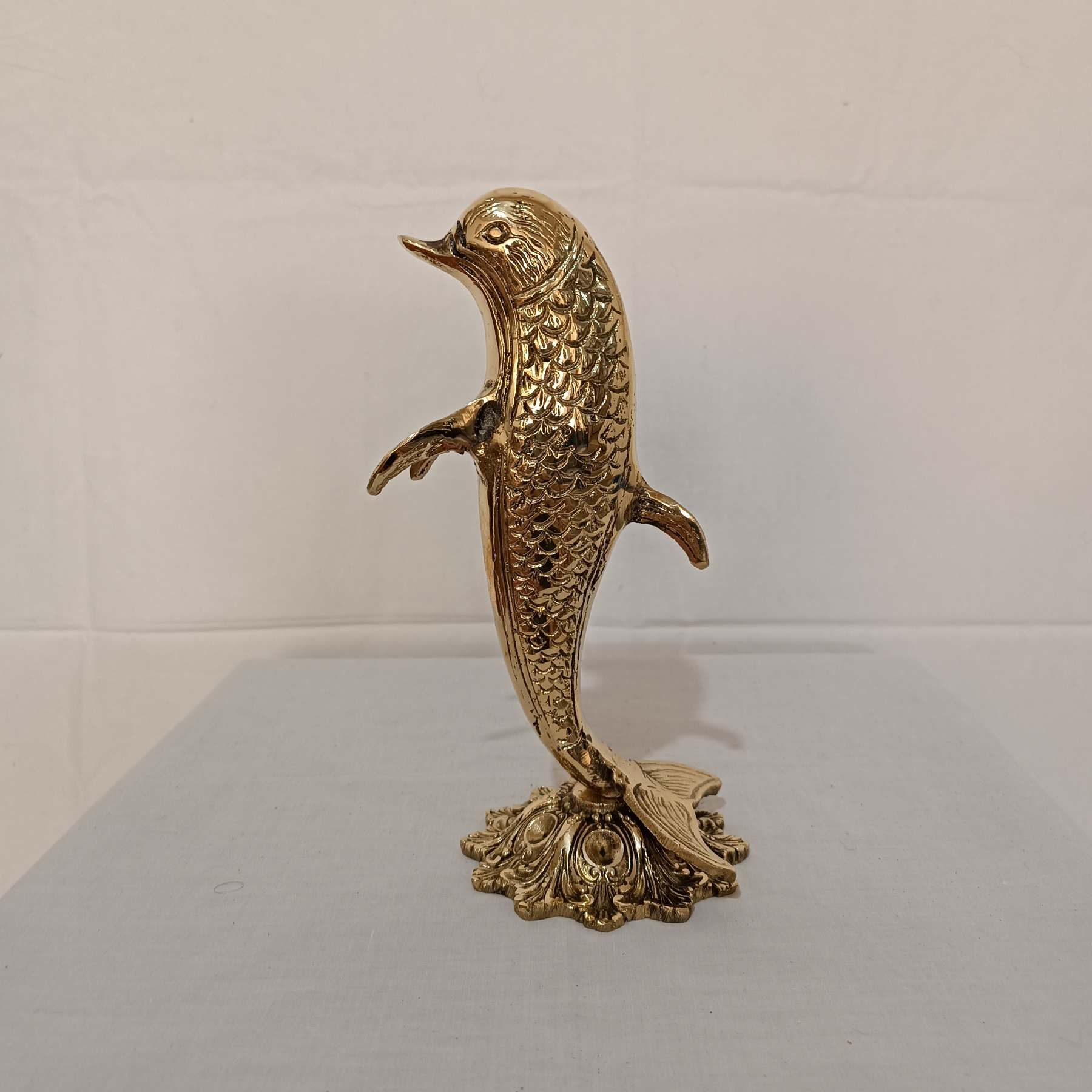 Price and Buy Decorative Brass Dolphin Figurine – Marine Life Sculpture - Image 5