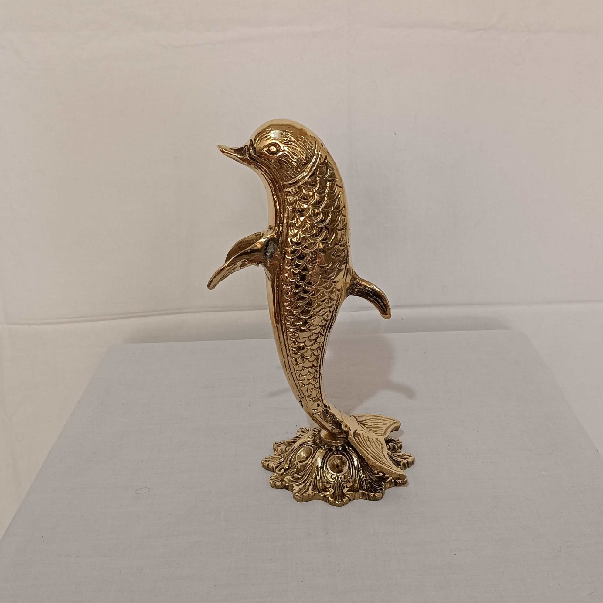 Price and Buy Decorative Brass Dolphin Figurine – Marine Life Sculpture - Image 6