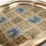 Price and Buy Decorative Brass Tray with Traditional Geometric Design for Dining & Decor - Image 4