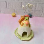 Price and Buy Decorative Ceramic Candle Holder with Cat House Design Handcrafted - Image 4