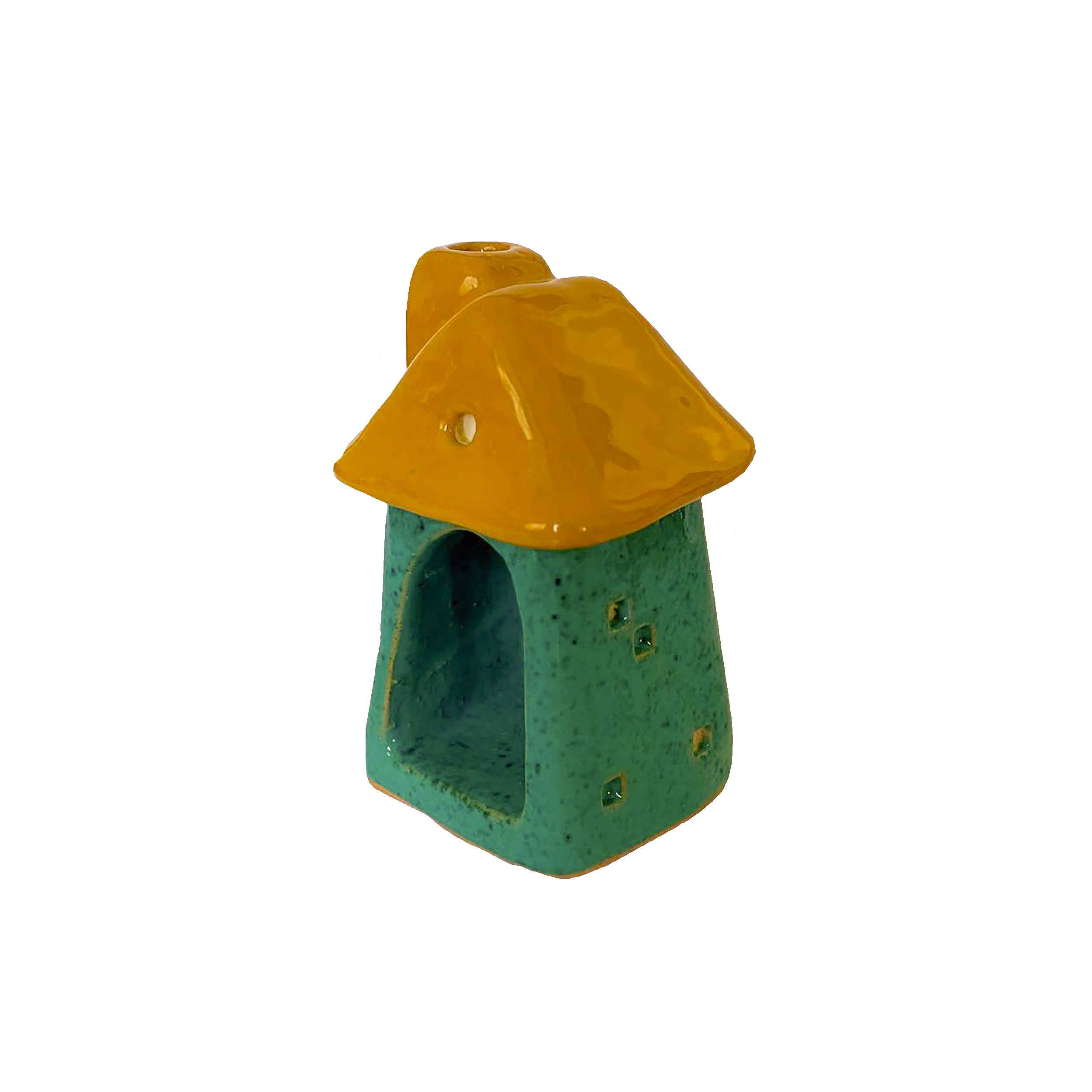 Price and Buy Decorative Ceramic Candle Holder with Cottage Design Handcrafted - Image 5