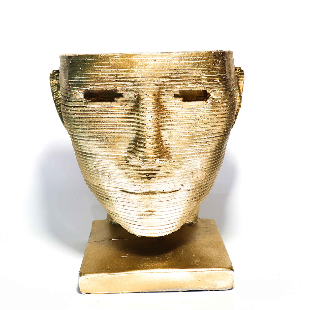 Price and Buy Decorative Concrete Sculpture Vase with Face Design