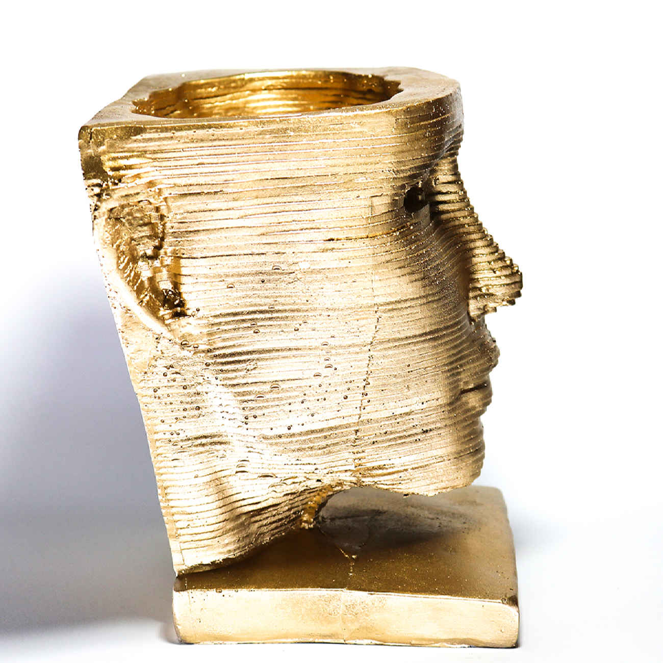 Price and Buy Decorative Concrete Sculpture Vase with Face Design - Image 5