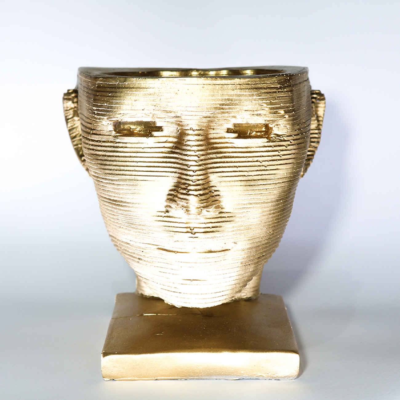 Price and Buy Decorative Concrete Sculpture Vase with Face Design - Image 6