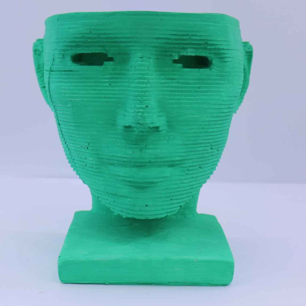 Price and Buy Decorative Concrete Sculpture Vase with Face Design - Image 8