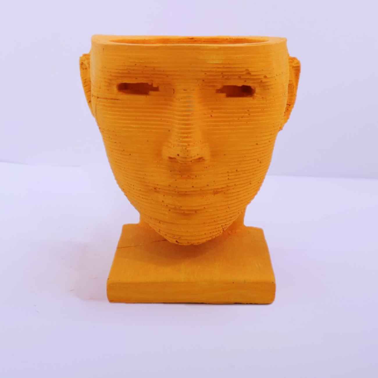 Price and Buy Decorative Concrete Sculpture Vase with Face Design - Image 9