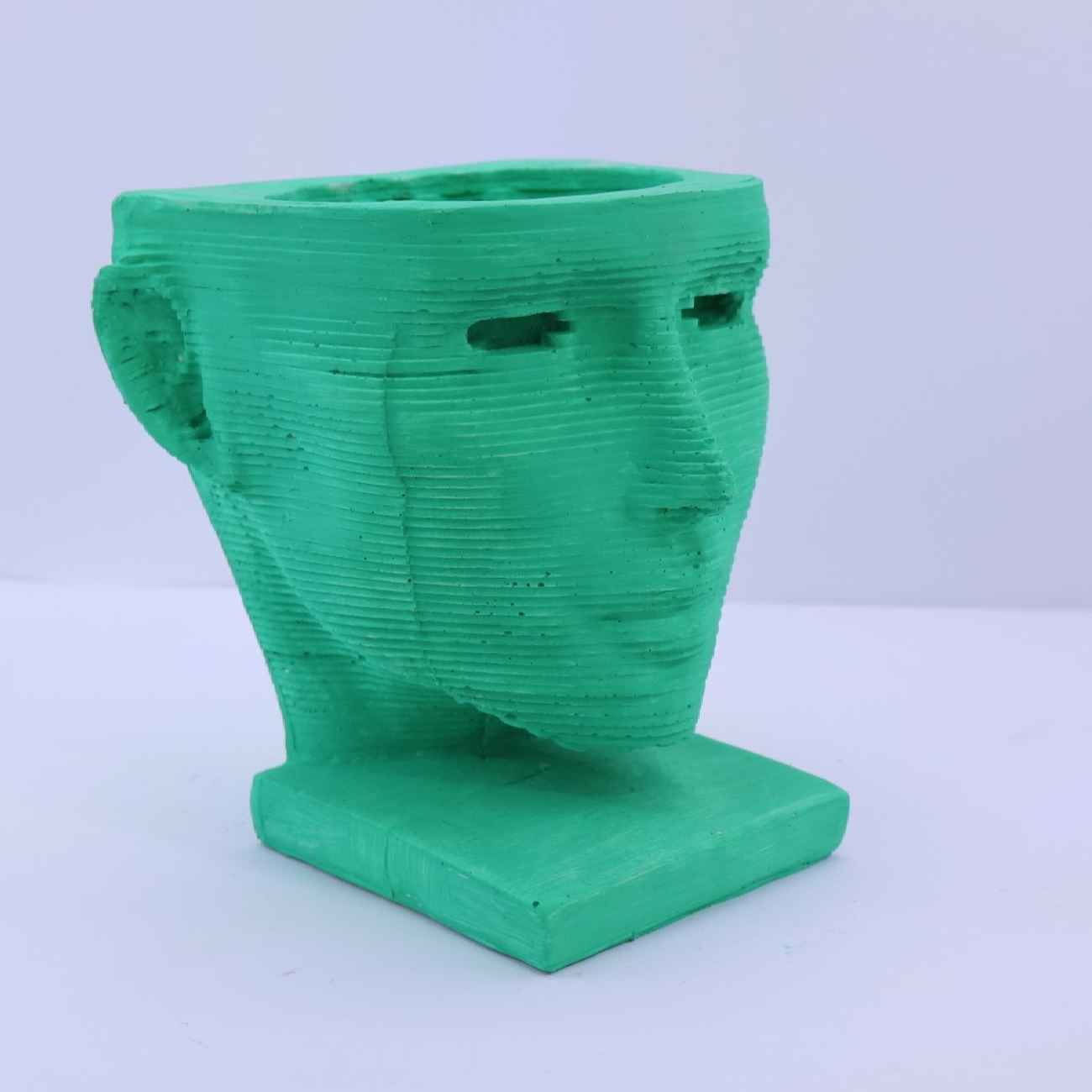 Price and Buy Decorative Concrete Sculpture Vase with Face Design - Image 10