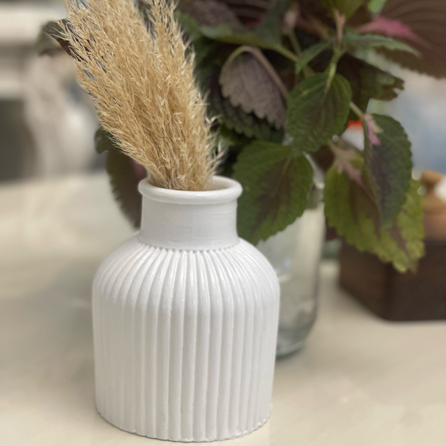 Price and Buy Decorative Concrete Vase for Single Rose or Bloom | Rustic & Modern Style - Image 7