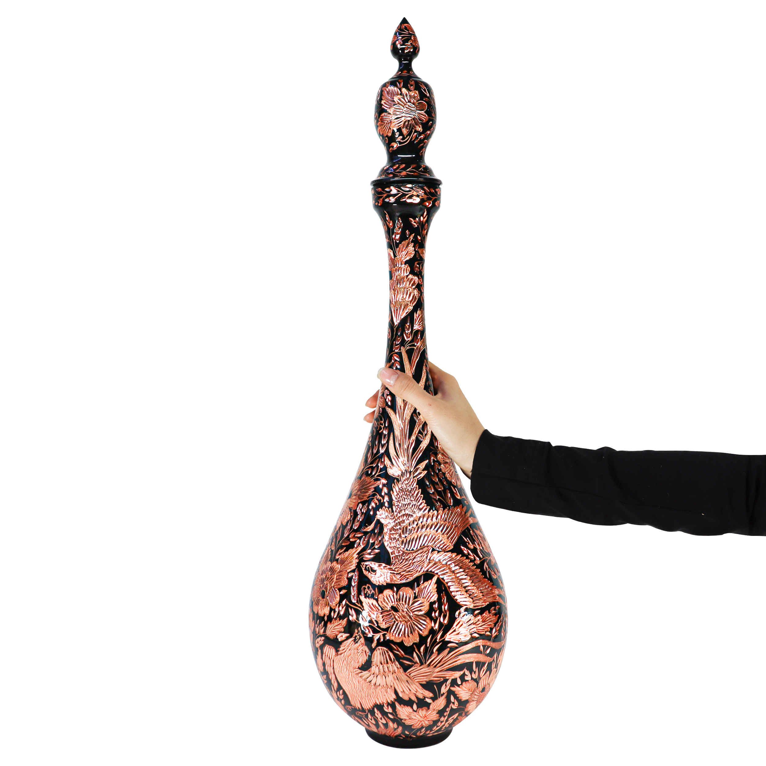 Price and Buy Decorative Copper Bottle Persian Engraved Handcrafted Elegance (x2) - Image 3