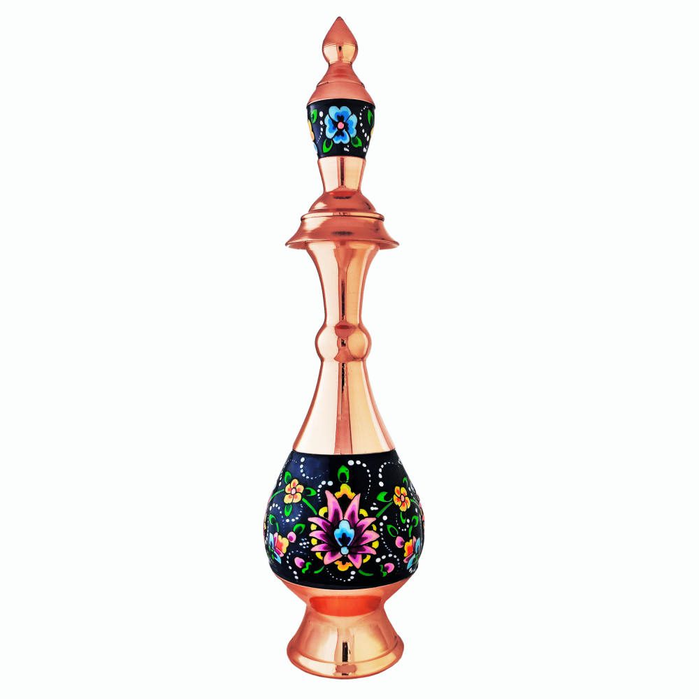 Price and Buy Decorative Copper Bottle Persian Minakari Enamel Paradise_68fbcba144f81.jpeg Price and Buy Decorative Copper Bottle Persian Minakari Enamel Paradise - Image 1