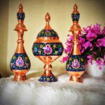 Price and Buy Decorative Copper Bottle Persian Minakari Enamel Paradise - Image 3