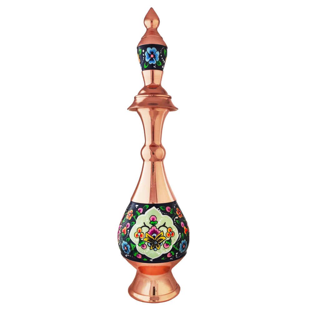 Price and Buy Decorative Copper Bottle Persian Minakari Enamel Parvaz_68fbcbf42b94f.jpeg Price and Buy Decorative Copper Bottle Persian Minakari Enamel Parvaz - Image 1