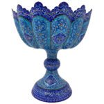 Price and Buy Decorative Copper Bowl Hand-Painted With Persian Minakari Enamel Gohar