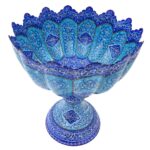 Price and Buy Decorative Copper Bowl Hand-Painted With Persian Minakari Enamel Gohar - Image 4