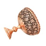 Price and Buy Decorative Copper Bowl Handcrafted Persian Engraved Gol-o Morgh - Image 3