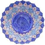 Price and Buy Decorative Copper Bowl & Plate Hand-Painted With Persian Minakari Enamel Azar - Image 3