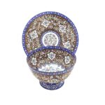 Price and Buy Decorative Copper Bowl & Plate Hand-Painted With Persian Minakari Enamel Reyhan - Image 3