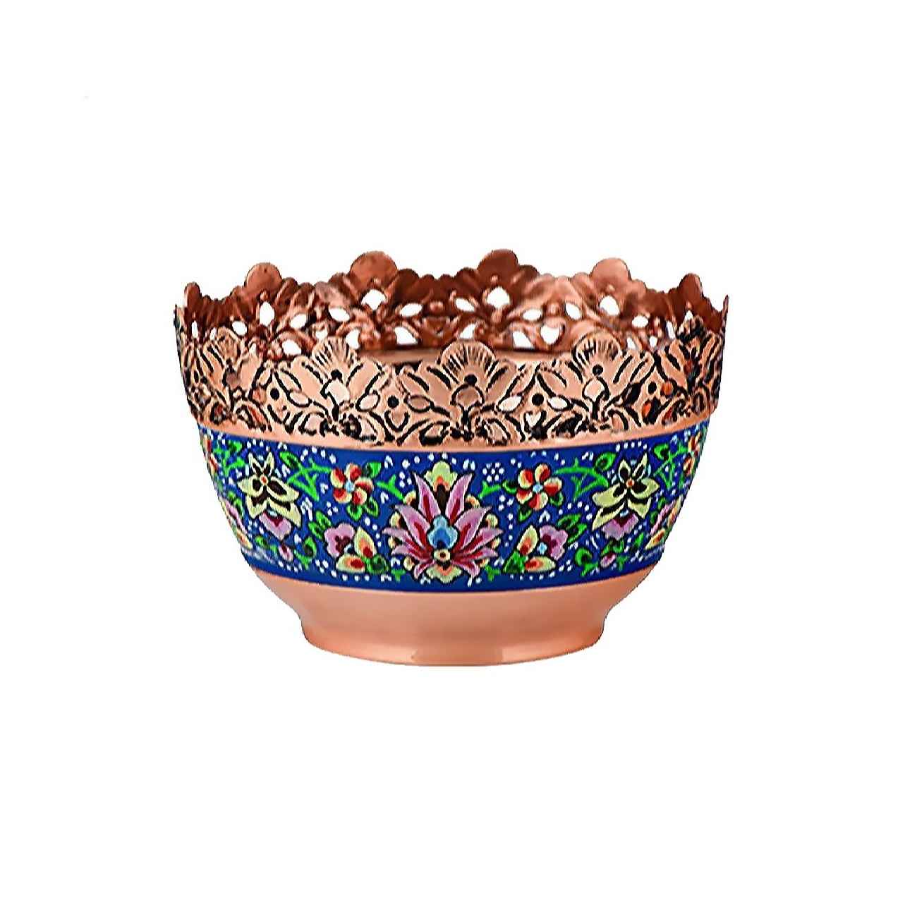 Price and Buy Decorative Copper Bowl With Persian Inspired Design Handcrafted Elegance