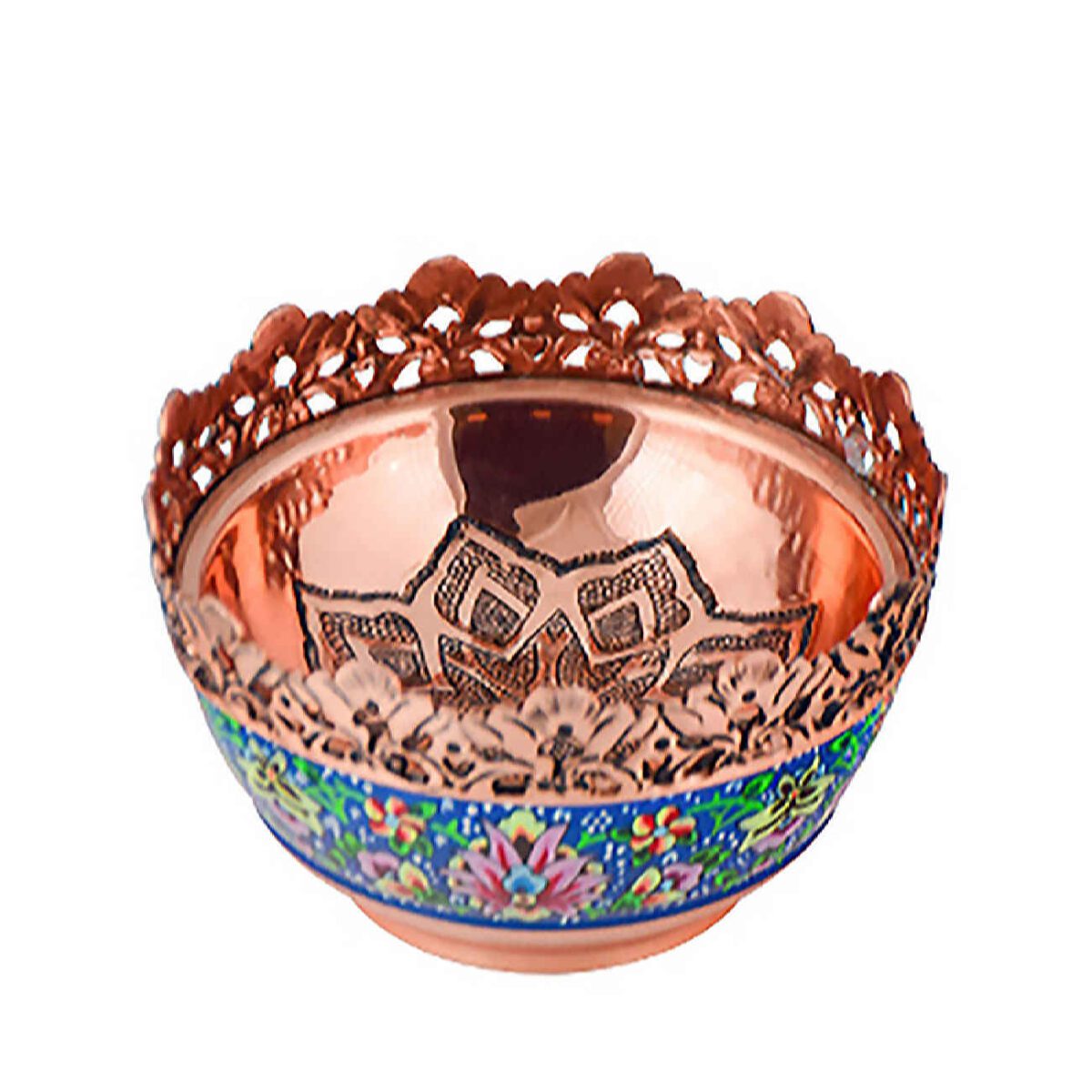 Price and Buy Decorative Copper Bowl With Persian Inspired Design Handcrafted Elegance - Image 3