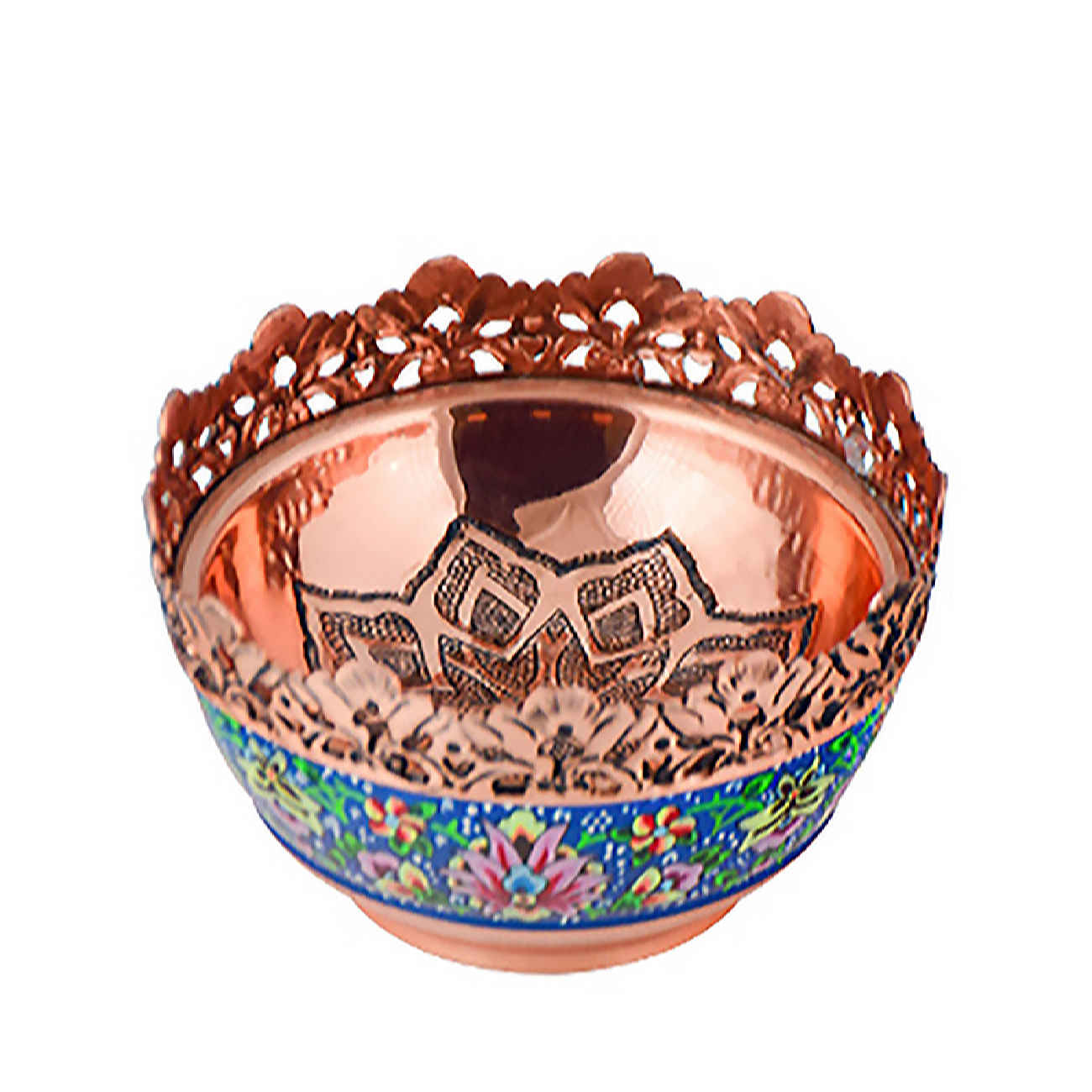 Price and Buy Decorative Copper Bowl With Persian Inspired Design Handcrafted Elegance - Image 3
