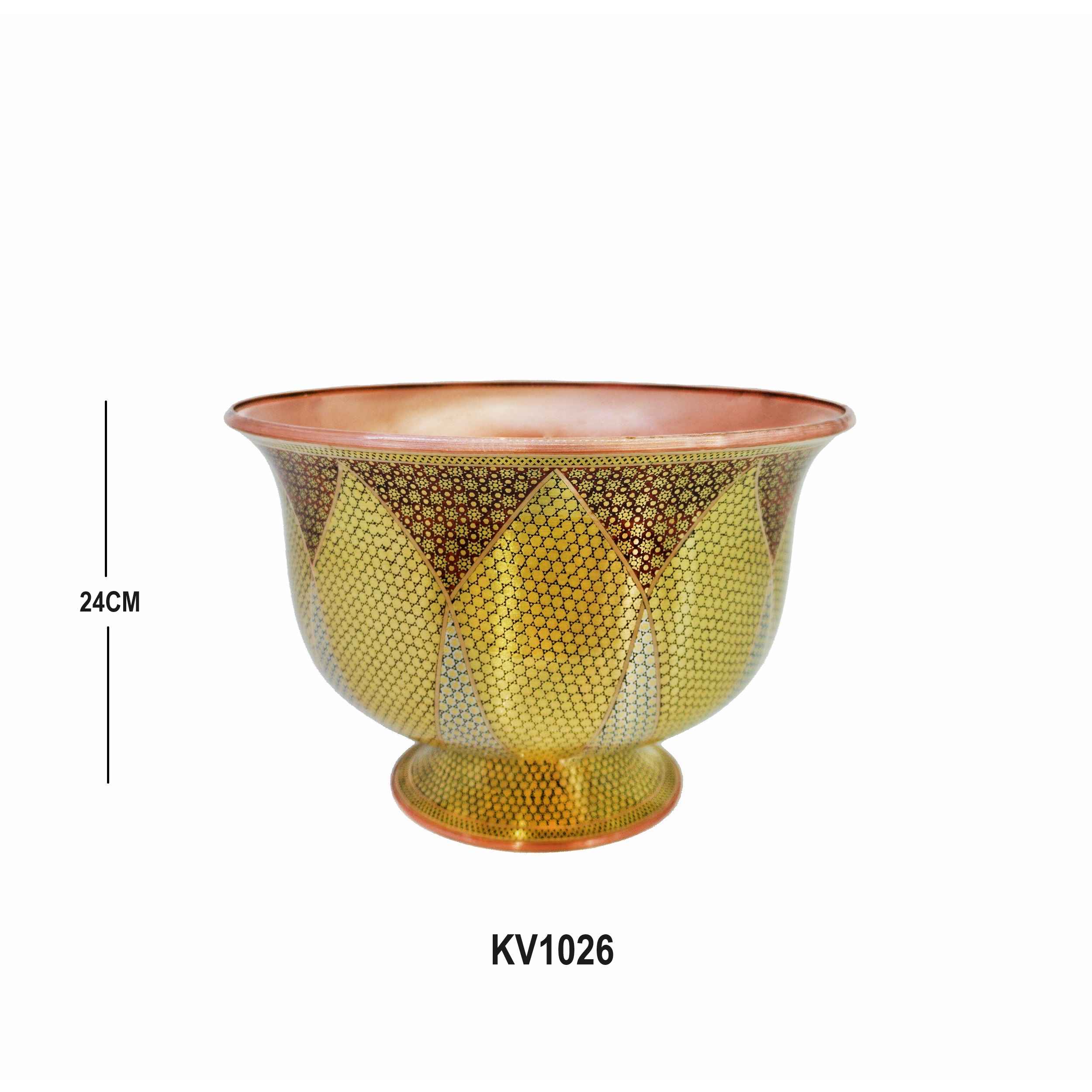 Price and Buy Decorative Copper Bowl With Persian Minakari Enamel Handmade - Image 4