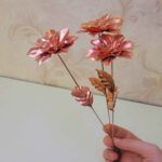Price and Buy Decorative Copper Flower – Elevate Your Home Decor with Handcrafted Floral Art (x5) - Image 3