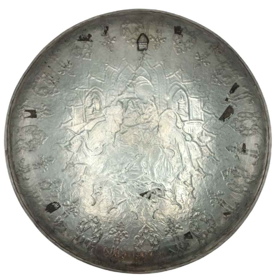 Price and Buy Decorative Copper Tray Hand-Engraved with Persian Artisanal Dervishes - Image 3