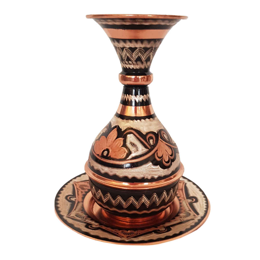 Price and Buy Decorative Copper Vase Hand-Painted with Persian Minakari Enamel Helen