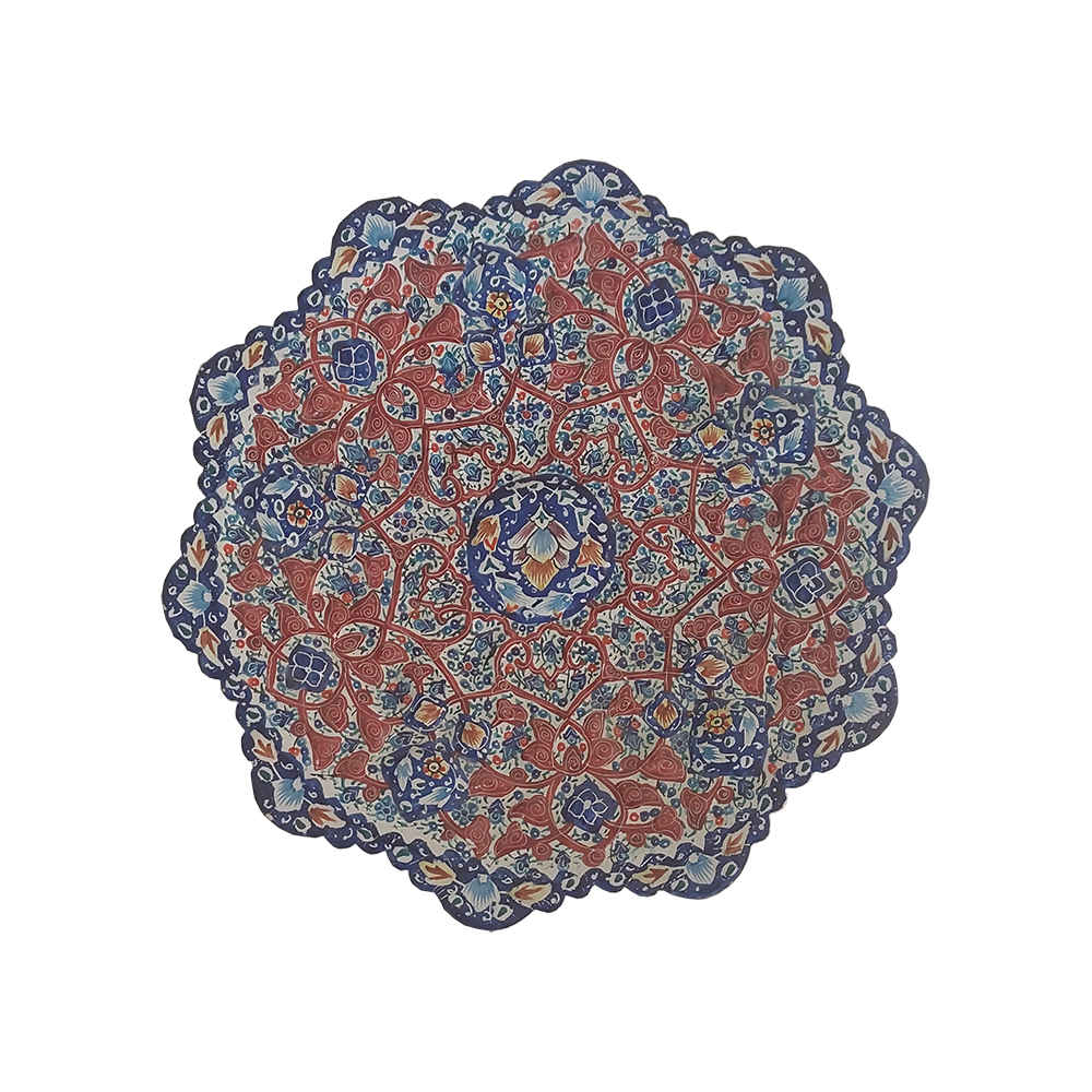 Price and Buy Decorative Copper Wall Plate Hand-Painted with Persian Minakari Enamel Panah