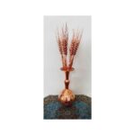 Price and Buy Decorative Copper Wheat Flower – Handcrafted with Sheaf Design for Floral Art Decor (5x) - Image 4