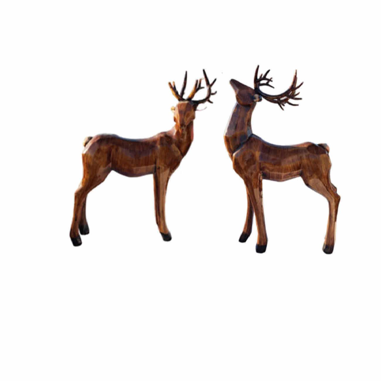 Price and Buy Decorative Deer Figurine 2 Pieces – Graceful Wildlife Sculptures - Image 3