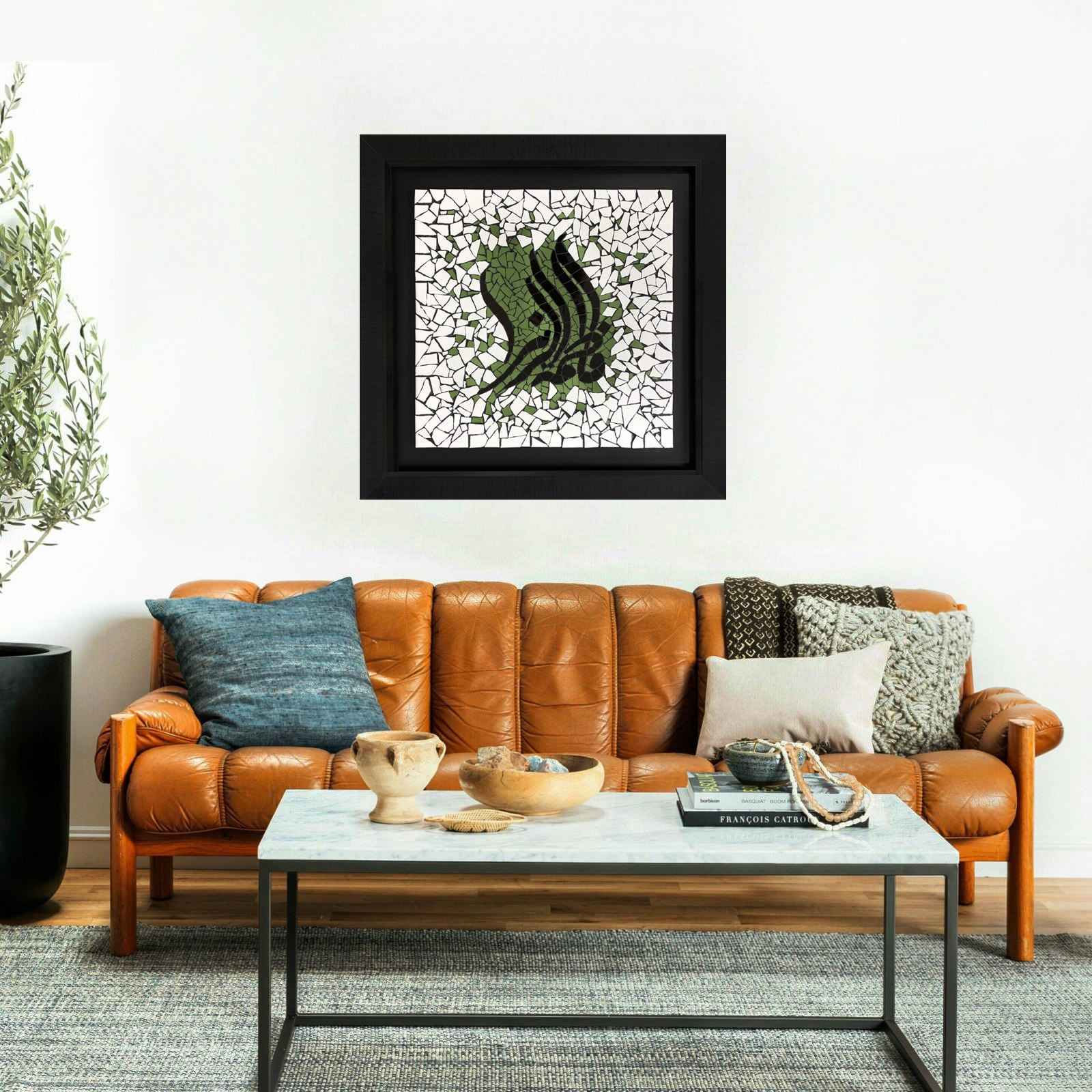 Price and Buy Decorative Framed Islamic Tile – Fatemeh Zahra - Image 3