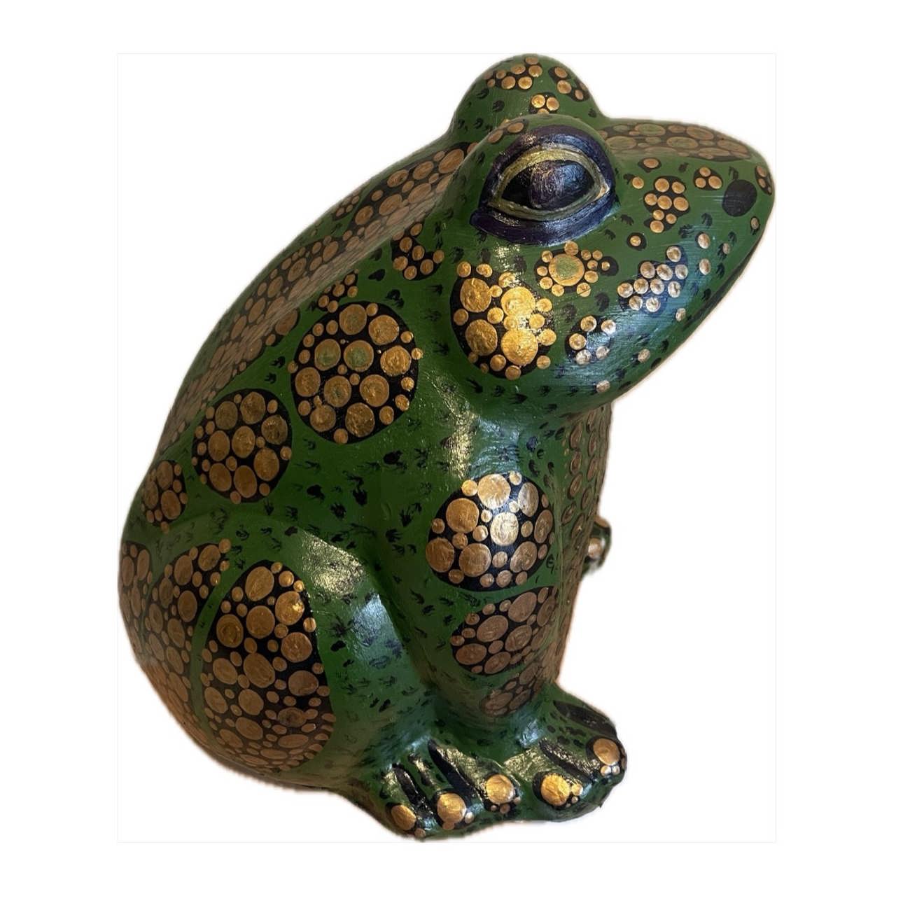 Price and Buy Decorative Frog Pottery Figurine – Artistic Amphibian Sculpture - Image 3