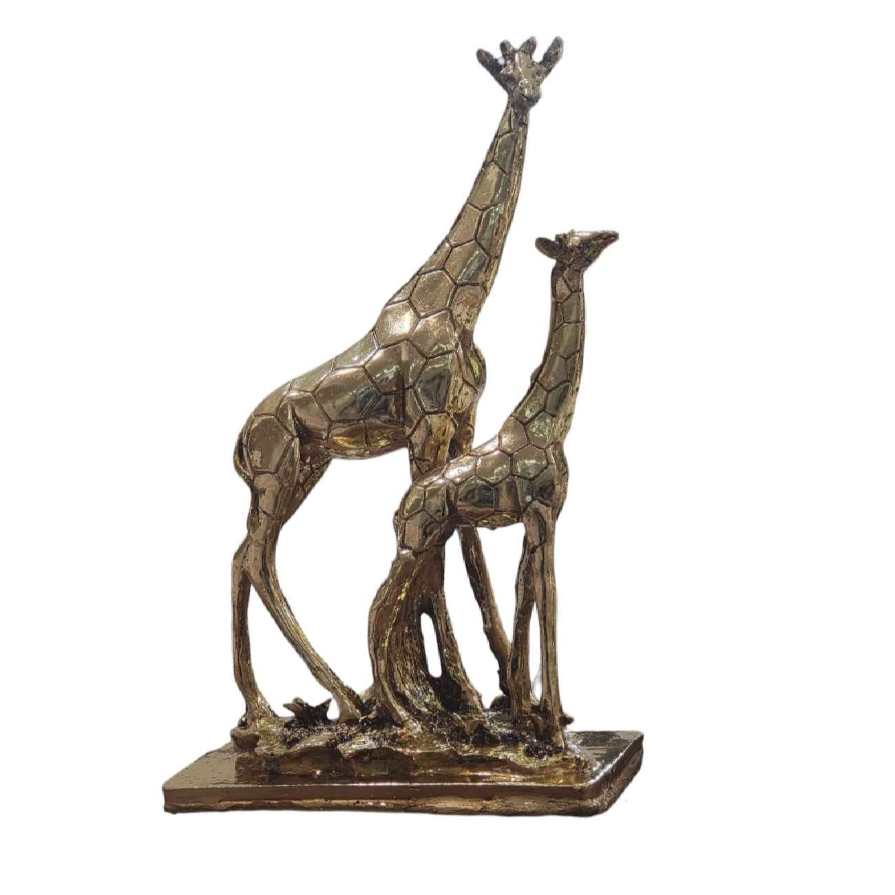 Price and Buy Decorative Golden Giraffe Figurine – Tall Safari Animal Sculpture - Image 3