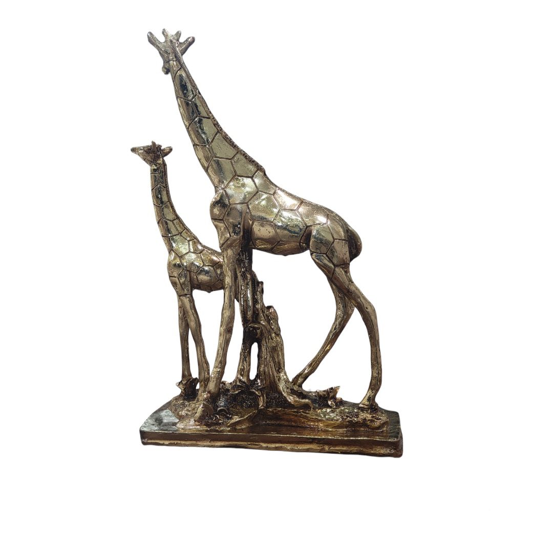 Price and Buy Decorative Golden Giraffe Figurine – Tall Safari Animal Sculpture - Image 4