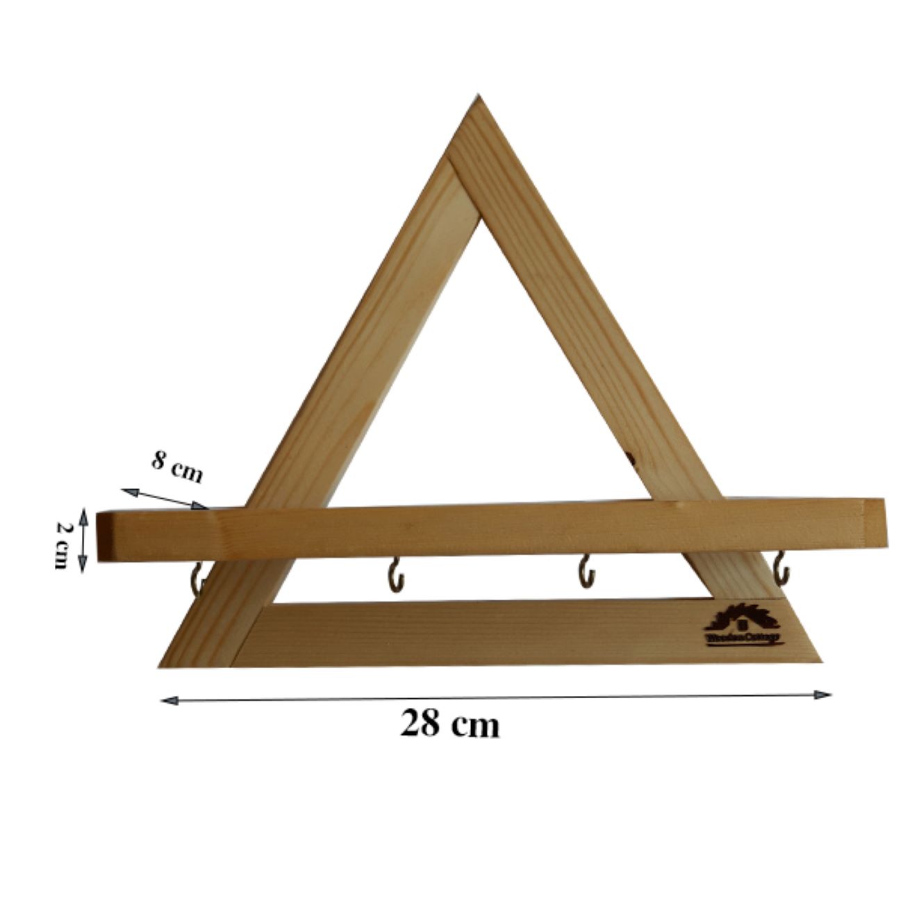Price and Buy Decorative & Handcrafted Wall Key Holder with 4 Hooks - Image 3