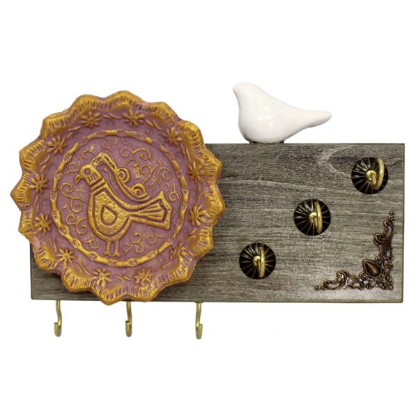 Price and Buy Decorative &Handcrafted Wall Key Holder with Bird and Tile Design_68fe371a0a903.jpeg Price and Buy Decorative &Handcrafted Wall Key Holder with Bird and Tile Design