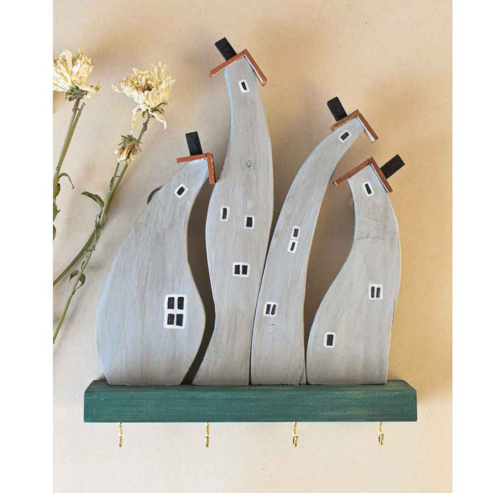 Price and Buy Decorative & Handcrafted Wall Key Holder with Cottage Design - Image 3