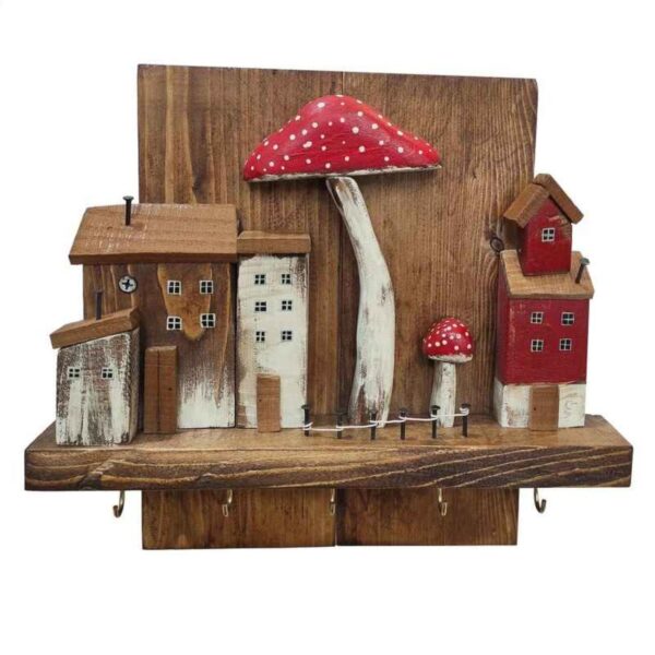 Price and Buy Decorative & Handcrafted Wall Key Holder with Cottage & Mushroom Design_68ff21be7e31e.jpeg Price and Buy Decorative & Handcrafted Wall Key Holder with Cottage & Mushroom Design