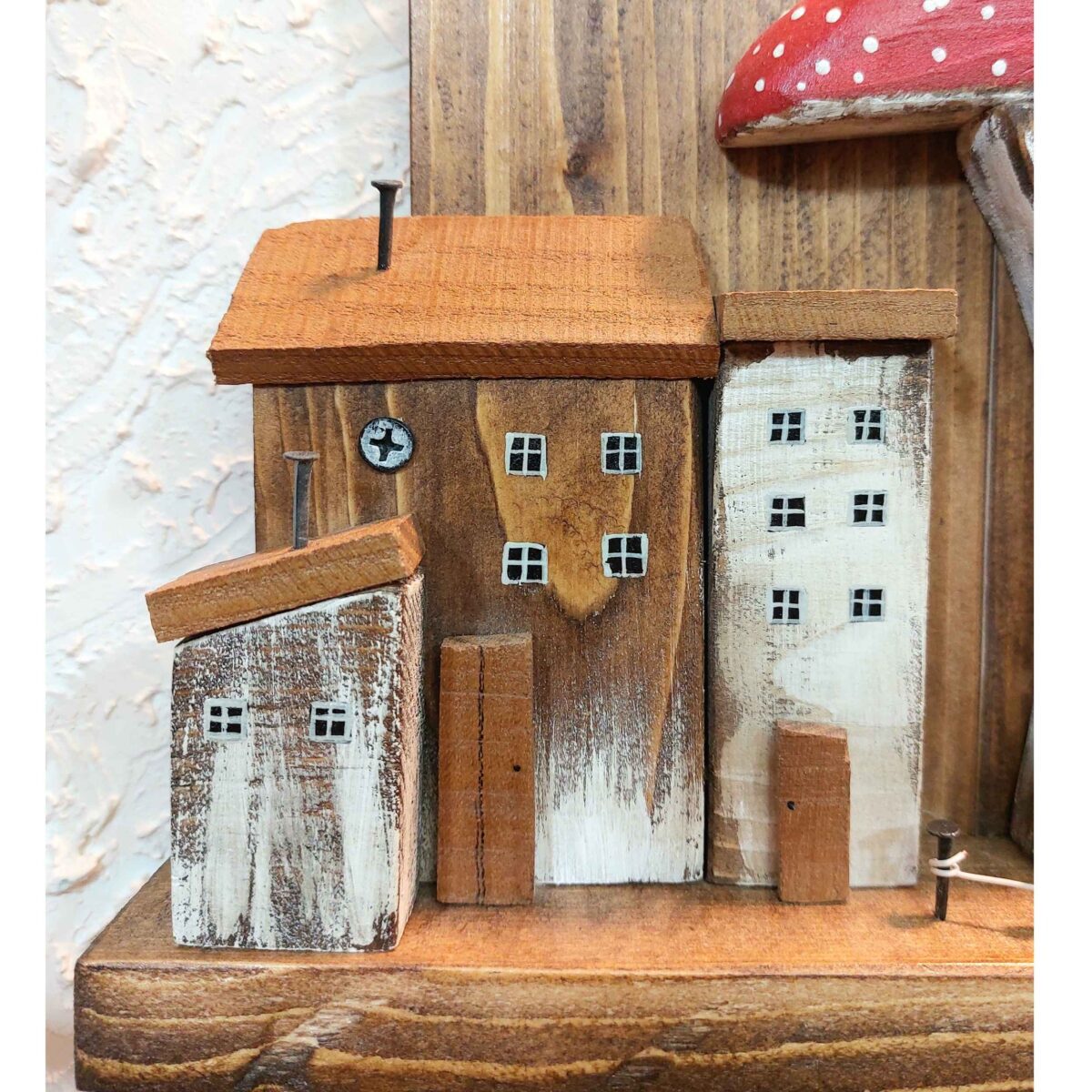 Price and Buy Decorative & Handcrafted Wall Key Holder with Cottage & Mushroom Design - Image 7
