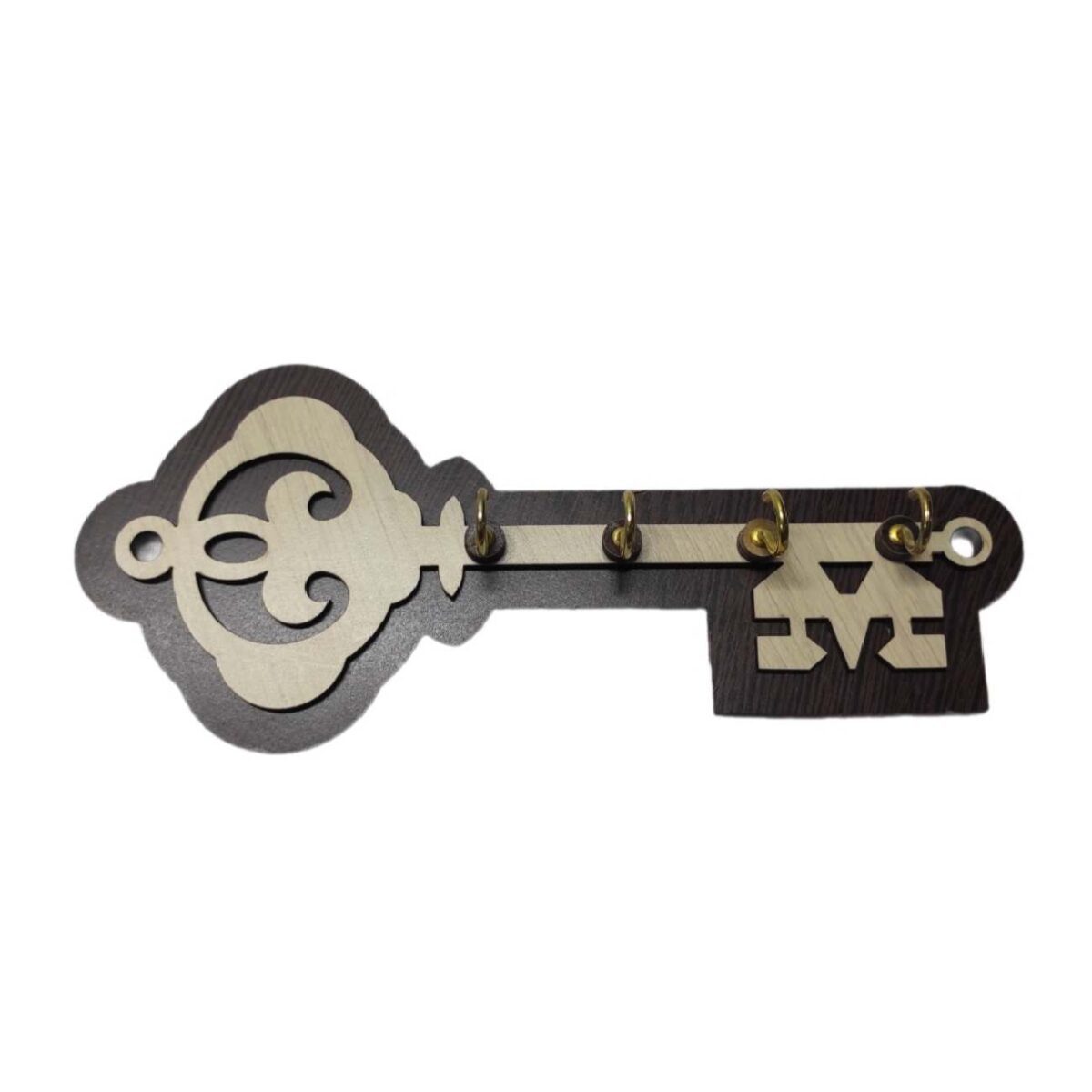 Price and Buy Decorative & Handcrafted Wall Key Holder with Key Design and 4 Hooks - Image 3