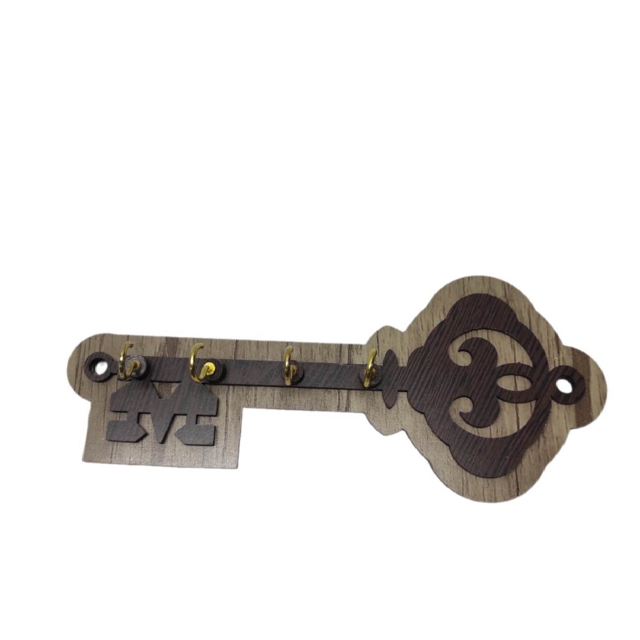 Price and Buy Decorative & Handcrafted Wall Key Holder with Key Design and 4 Hooks - Image 4